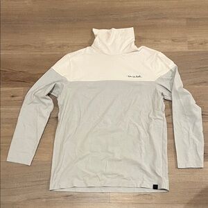 TravisMathew Two-Tone Turtleneck Long Sleeve Shirt